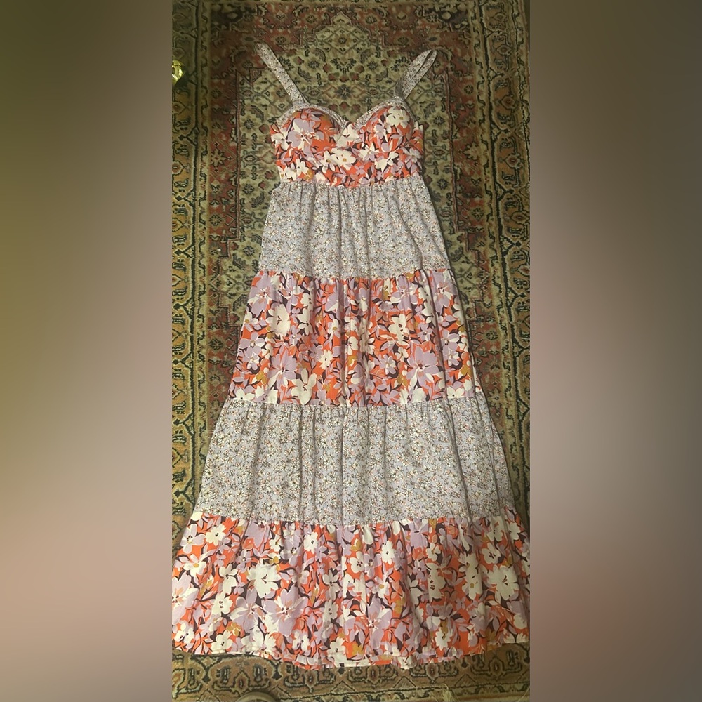 Elegant Floral Maxi Skirt